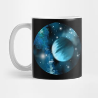 blue galaxy Mug